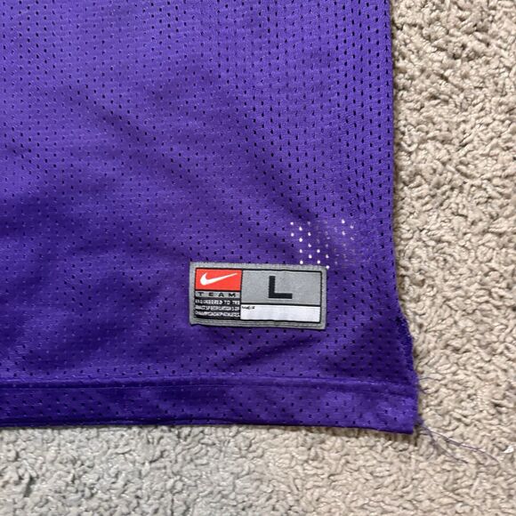 Vintage Nike Team LSU Tigers Purple NCAA College Football Jersey Youth Large - Picture 2 of 7